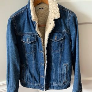 Fur-lined Jean jacket